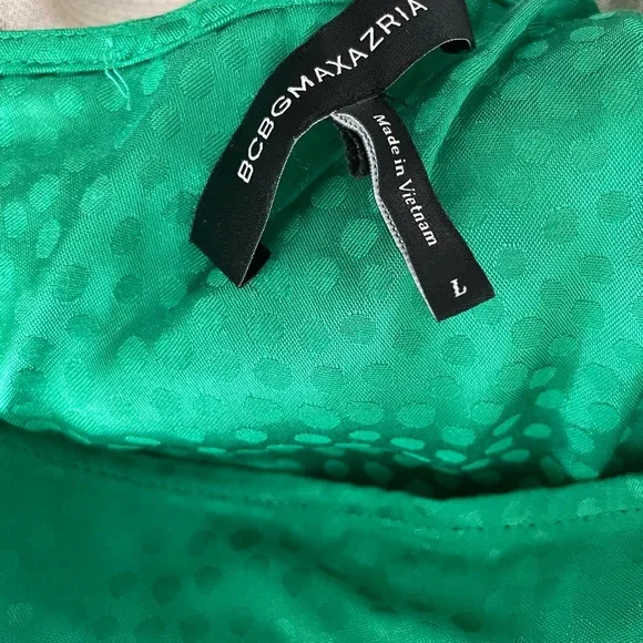 BCBGMaxAzria One Shoulder Green Dress - Picture 5 of 5